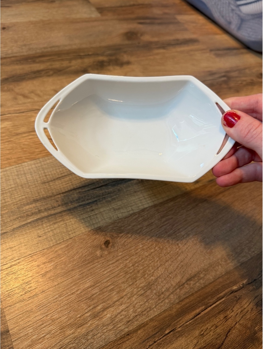 Vintage White Decorative Ring or Trinket Dish